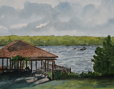 boat house drawing