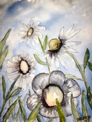 watercolor flower paintings