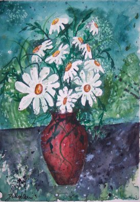flower vase painting