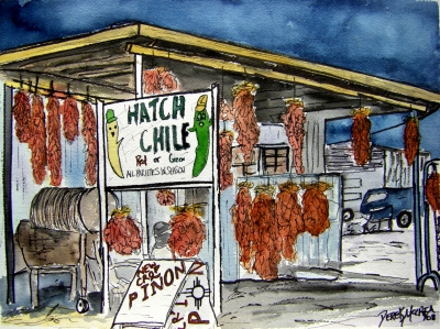 hatch chili pepper southwestern art painting