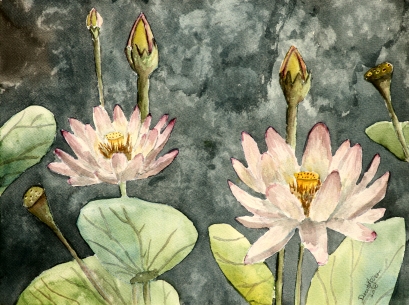 lotus flower painting