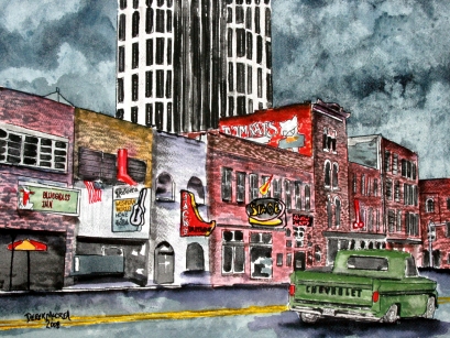 Nashville Tennessee illustration drawing