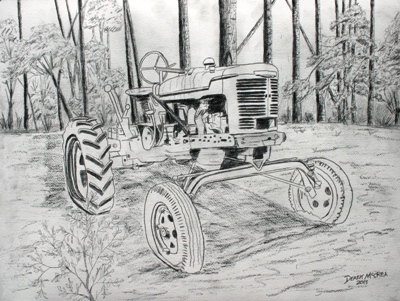 tractor drawing