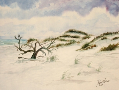 sand dunes painting