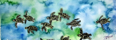 sea turtles painting