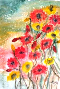 wildflowers painting